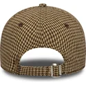 bone-curvo-castanho-ajustavel-9twenty-houndstooth-da-los-angeles-dodgers-mlb-da-new-era