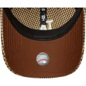 bone-curvo-castanho-ajustavel-9twenty-houndstooth-da-los-angeles-dodgers-mlb-da-new-era