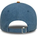 bone-curvo-azul-e-castanho-ajustavel-9twenty-denim-midi-da-los-angeles-lakers-nba-da-new-era
