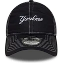 bone-curvo-azul-marinho-ajustavel-9twenty-contrast-stitch-da-new-york-yankees-mlb-da-new-era