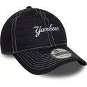bone-curvo-azul-marinho-ajustavel-9twenty-contrast-stitch-da-new-york-yankees-mlb-da-new-era