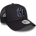 bone-trucker-azul-marinho-com-logo-azul-marinho-a-frame-outline-da-new-york-yankees-mlb-da-new-era