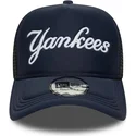 bone-trucker-azul-marinho-a-frame-script-da-new-york-yankees-mlb-da-new-era
