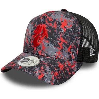 Boné trucker multicolor A Frame All Over Print da AC Milan Serie A da New Era