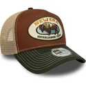 bone-trucker-castanho-e-verde-a-frame-animal-patch-da-bufalo-da-new-era