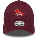 bone-curvo-grena-ajustavel-para-mulheres-9twenty-phrase-spicy-da-new-era