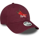 bone-curvo-grena-ajustavel-para-mulheres-9twenty-phrase-spicy-da-new-era