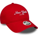 bone-curvo-laranja-ajustavel-para-mulheres-9twenty-city-da-new-york-da-new-era