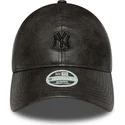 bone-curvo-preto-ajustavel-para-mulheres-com-logo-preto-9twenty-tonal-da-new-york-yankees-mlb-da-new-era
