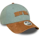 bone-curvo-azul-e-castanho-ajustavel-para-mulheres-9twenty-western-pin-da-new-era
