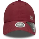 bone-curvo-grena-ajustavel-para-mulheres-open-back-flawless-da-new-york-yankees-mlb-da-new-era