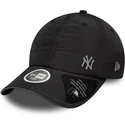 bone-curvo-preto-ajustavel-para-mulheres-open-back-flawless-da-new-york-yankees-mlb-da-new-era