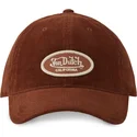 bone-curvo-castanho-ajustavel-log06-da-von-dutch