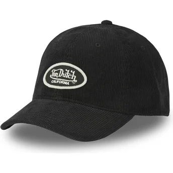 Boné curvo preto ajustável LOG09 da Von Dutch
