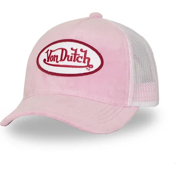 Boné trucker rosa e branco KYLIE P da Von Dutch