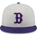 bone-plano-bege-e-violeta-justo-59fifty-clr-dvlp-da-boston-red-sox-mlb-da-new-era