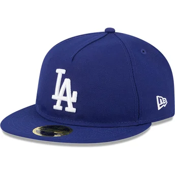 Boné plano azul justo 59FIFTY Retro Crown A Frame Easy da Los Angeles Dodgers MLB da New Era