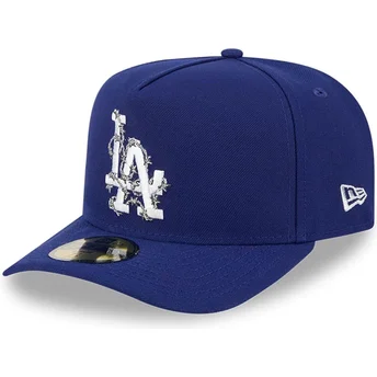 Boné curvo azul justo 59FIFTY A Frame Wired da Los Angeles Dodgers MLB da New Era