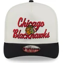 bone-curvo-bege-e-preto-snapback-9fifty-a-frame-chainstitch-da-chicago-blackhawks-nhl-da-new-era