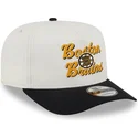 bone-curvo-bege-e-preto-snapback-9fifty-a-frame-chainstitch-da-boston-bruins-nhl-da-new-era