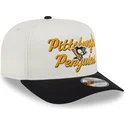 bone-curvo-bege-e-preto-snapback-9fifty-a-frame-chainstitch-da-pittsburgh-penguins-nhl-da-new-era