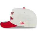 bone-curvo-bege-e-vermelho-snapback-9fifty-a-frame-chainstitch-da-detroit-red-wings-nhl-da-new-era