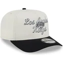 bone-curvo-bege-e-preto-snapback-9fifty-a-frame-chainstitch-da-los-angeles-kings-nhl-da-new-era