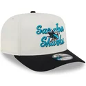 bone-curvo-bege-e-preto-snapback-9fifty-a-frame-chainstitch-da-san-jose-sharks-nhl-da-new-era