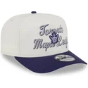 bone-curvo-bege-e-violeta-snapback-9fifty-a-frame-chainstitch-da-toronto-maple-leafs-nhl-da-new-era