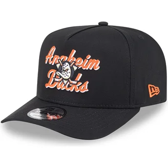 Boné curvo preto snapback 9FIFTY A Frame Chainstitch da Anaheim Ducks NHL da New Era