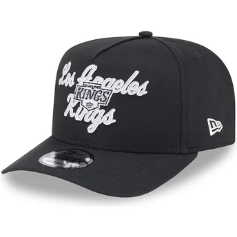 Boné curvo preto snapback 9FIFTY A Frame Chainstitch da Los Angeles Kings NHL da New Era