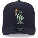 bone-curvo-azul-marinho-snapback-9fifty-a-frame-cartoon-da-new-york-yankees-mlb-da-new-era