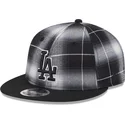 bone-plano-preto-snapback-9fifty-retro-crown-plaid-da-los-angeles-dodgers-mlb-da-new-era
