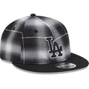 bone-plano-preto-snapback-9fifty-retro-crown-plaid-da-los-angeles-dodgers-mlb-da-new-era