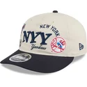 bone-curvo-bege-e-azul-marinho-snapback-9fifty-retro-crown-scatter-da-new-york-yankees-mlb-da-new-era