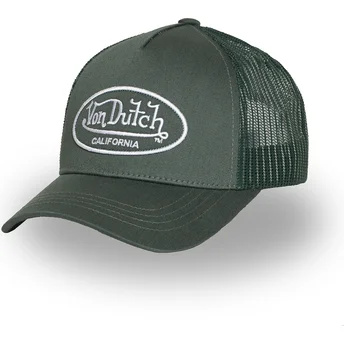 Boné trucker verde ajustável LOF B36 da Von Dutch