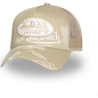 Boné trucker bege CAFE05 da Von Dutch