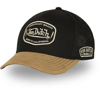 Boné trucker preto e castanho SEM02 da Von Dutch