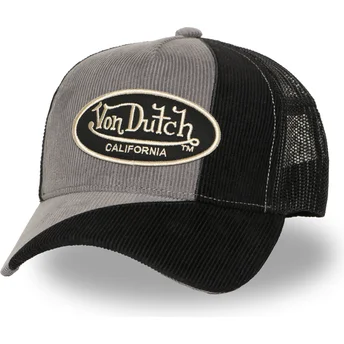 Boné trucker preto e cinza CUT03 da Von Dutch
