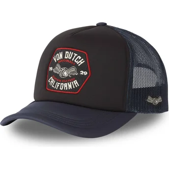 Boné trucker castanho e azul marinho FOAM02 da Von Dutch