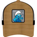 bone-trucker-castanho-e-preto-smurf-genio-smu-handy-os-smurfs-da-capslab