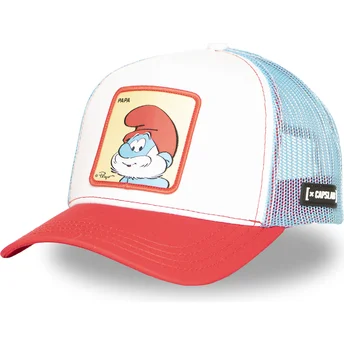Boné trucker multicolor Papai Smurf SMU PAPA Os Smurfs da Capslab