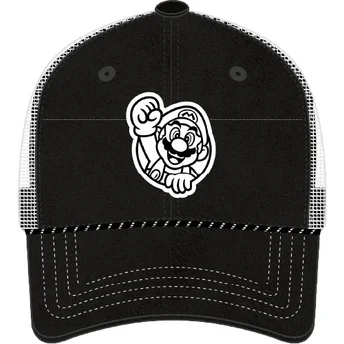 Boné trucker preto Mario SMB2 NIG Super Mario Bros. da Capslab
