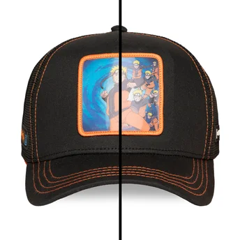 Boné trucker preto Naruto Uzumaki NS5 KAG Naruto da Capslab