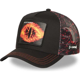 Boné trucker preto e vermelho Sauron LOTR EYE O Senhor dos Anéis da Capslab