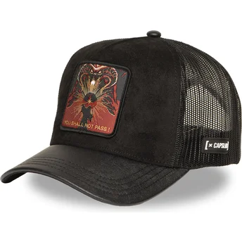 Boné trucker preto Gandalf You Shall Not Pass LOTR PAS O Senhor dos Anéis da Capslab