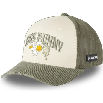 Boné trucker bege e verde Bugs Bunny LOO12 HAN Looney Tunes da Capslab
