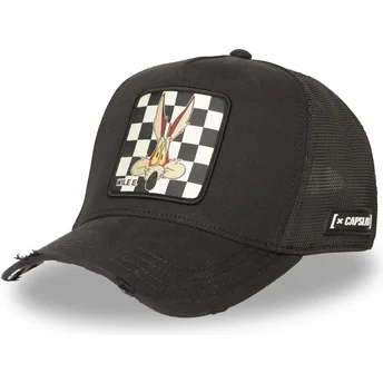 Boné trucker preto Coiote LOO12 WIL Looney Tunes da Capslab