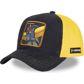 Boné trucker azul marinho e amarelo Robot Grendizer Goldorak GOL6 GOL Robot Grendizer da Capslab