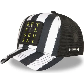 Boné trucker preto e branco Beetlejuice BTJ STR Beetlejuice da Capslab